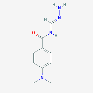 molecular formula C10H14N4O B14211292 4-(dimethylamino)-N-[(E)-hydrazinylidenemethyl]benzamide 