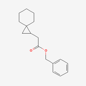 molecular formula C17H22O2 B14211307 Benzyl (spiro[2.5]octan-1-yl)acetate CAS No. 827574-03-8