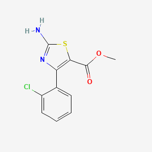 molecular formula C11H9ClN2O2S B1421134 2-氨基-4-(2-氯苯基)噻唑-5-甲酸甲酯 CAS No. 1065074-40-9