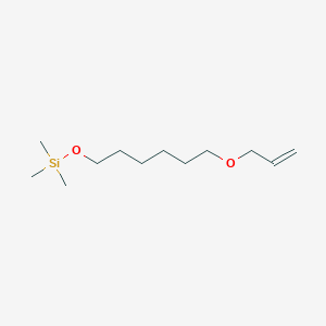 molecular formula C12H26O2Si B14211342 Trimethyl({6-[(prop-2-en-1-yl)oxy]hexyl}oxy)silane CAS No. 821017-90-7