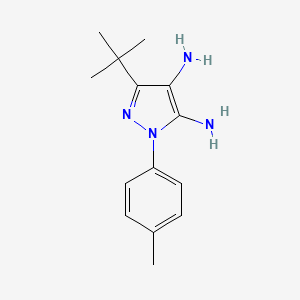 molecular formula C14H20N4 B14211352 3-tert-Butyl-1-(4-methylphenyl)-1H-pyrazole-4,5-diamine CAS No. 565461-20-3