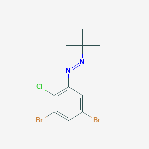 Diazene, (3,5-dibromo-2-chlorophenyl)(1,1-dimethylethyl)-