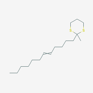 molecular formula C17H32S2 B14211496 2-(Dodec-5-EN-1-YL)-2-methyl-1,3-dithiane CAS No. 564478-54-2