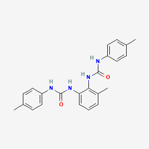 molecular formula C23H24N4O2 B14211508 1-[2-Methyl-6-[(4-methylphenyl)carbamoylamino]phenyl]-3-(4-methylphenyl)urea CAS No. 561306-88-5