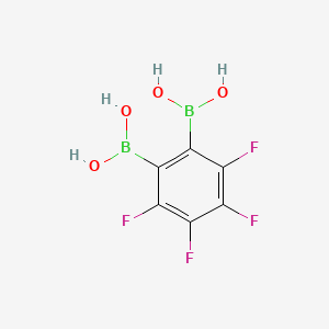 molecular formula C6H4B2F4O4 B14211517 Boronic acid, (3,4,5,6-tetrafluoro-1,2-phenylene)bis- CAS No. 784170-29-2