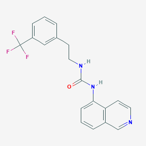 molecular formula C19H16F3N3O B14211550 Urea, N-5-isoquinolinyl-N'-[2-[3-(trifluoromethyl)phenyl]ethyl]- CAS No. 581809-87-2