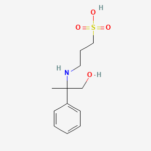 3-[(1-Hydroxy-2-phenylpropan-2-yl)amino]propane-1-sulfonic acid