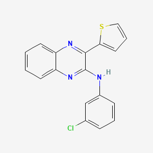 N-(3-Chlorophenyl)-3-(thiophen-2-yl)quinoxalin-2-amine