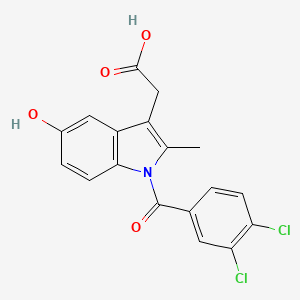 [1-(3,4-dichlorobenzoyl)-5-hydroxy-2-methyl-1H-indol-3-yl]acetic acid