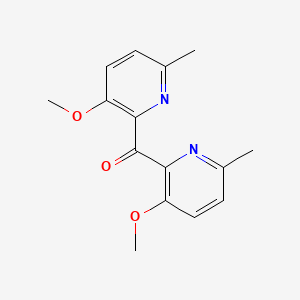 molecular formula C15H16N2O3 B14211605 Methanone, bis(3-methoxy-6-methyl-2-pyridinyl)- CAS No. 824393-63-7