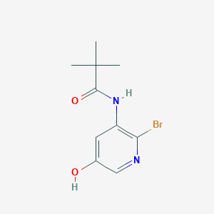 molecular formula C10H13BrN2O2 B1421161 N-(2-溴-5-羟基吡啶-3-基)新戊酰胺 CAS No. 1142192-30-0