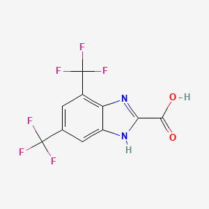 4,6-Bis(trifluoromethyl)-1H-benzimidazole-2-carboxylic acid