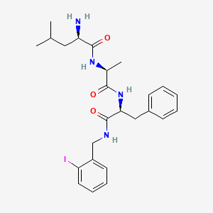 D-Leucyl-L-alanyl-N-[(2-iodophenyl)methyl]-L-phenylalaninamide