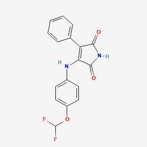 3-[4-(Difluoromethoxy)anilino]-4-phenyl-1H-pyrrole-2,5-dione