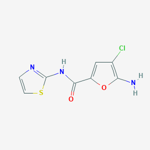 2-Furancarboxamide, 5-amino-4-chloro-N-2-thiazolyl-