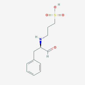 3-{[(2R)-1-Oxo-3-phenylpropan-2-YL]amino}propane-1-sulfonic acid