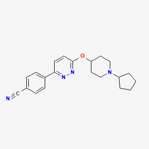 Benzonitrile, 4-[6-[(1-cyclopentyl-4-piperidinyl)oxy]-3-pyridazinyl]-