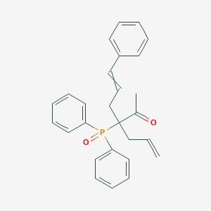 molecular formula C27H27O2P B14211681 3-(Diphenylphosphoryl)-6-phenyl-3-(prop-2-en-1-yl)hex-5-en-2-one CAS No. 821770-34-7