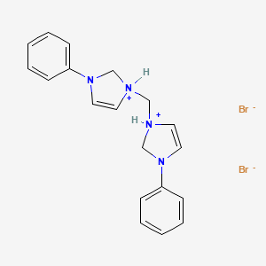 1,1'-Methylenebis(3-phenyl-2,3-dihydro-1H-imidazol-1-ium) dibromide