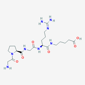 Glycyl-L-prolylglycyl-N-(4-carboxybutyl)-N~5~-(diaminomethylidene)-L-ornithinamide