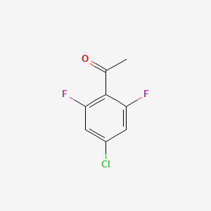 molecular formula C8H5ClF2O B1421174 4'-氯-2',6'-二氟苯乙酮 CAS No. 1017777-45-5