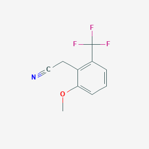 molecular formula C10H8F3NO B1421177 2-甲氧基-6-(三氟甲基)苯乙腈 CAS No. 1017779-07-5
