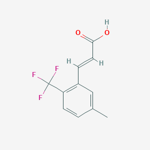 B1421179 5-Methyl-2-(trifluoromethyl)cinnamic acid CAS No. 1017779-24-6