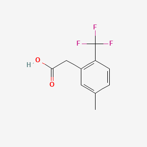 molecular formula C10H9F3O2 B1421182 5-甲基-2-(三氟甲基)苯乙酸 CAS No. 1017778-27-6