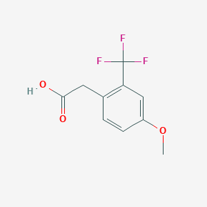 B1421184 4-Methoxy-2-(trifluoromethyl)phenylacetic acid CAS No. 916420-90-1