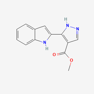 Methyl 3-(2H-indol-2-ylidene)-2,3-dihydro-1H-pyrazole-4-carboxylate