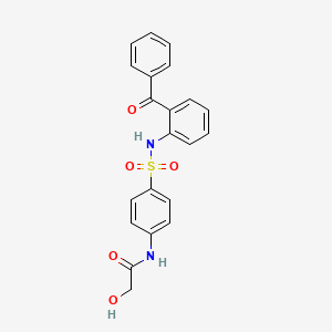 N-{4-[(2-Benzoylphenyl)sulfamoyl]phenyl}-2-hydroxyacetamide