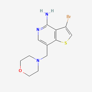 3-Bromo-7-[(morpholin-4-yl)methyl]thieno[3,2-c]pyridin-4-amine