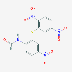 N-{2-[(2,5-Dinitrophenyl)sulfanyl]-4-nitrophenyl}formamide