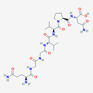 L-Glutaminylglycylglycyl-L-valyl-L-valyl-L-prolyl-L-asparagine