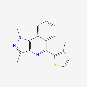 1H-Pyrazolo[4,3-c]isoquinoline, 1,3-dimethyl-5-(3-methyl-2-thienyl)-