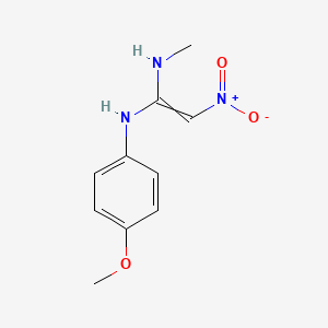 B14212056 N~1~-(4-Methoxyphenyl)-N'~1~-methyl-2-nitroethene-1,1-diamine CAS No. 534591-88-3