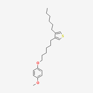 3-Hexyl-4-[6-(4-methoxyphenoxy)hexyl]thiophene