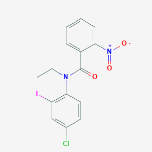 N-(4-Chloro-2-iodophenyl)-N-ethyl-2-nitrobenzamide