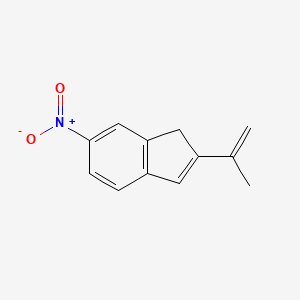 1H-Indene, 2-(1-methylethenyl)-6-nitro-