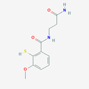 N-(2-Carbamoyl-ethyl)-2-mercapto-3-methoxy-benzamide