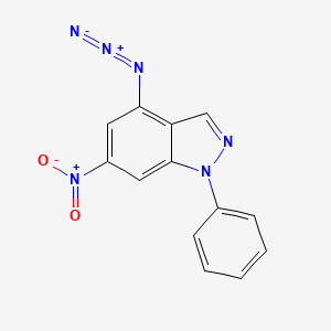 1H-Indazole, 4-azido-6-nitro-1-phenyl-