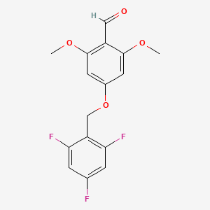 2,6-Dimethoxy-4-[(2,4,6-trifluorophenyl)methoxy]benzaldehyde