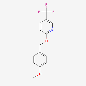 molecular formula C14H12F3NO2 B1421211 2-(4-Methoxybenzyloxy)-5-(trifluoromethyl)pyridine CAS No. 1033202-62-8