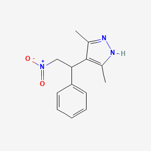 3,5-Dimethyl-4-(2-nitro-1-phenylethyl)-1H-pyrazole