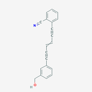 2-{6-[3-(Hydroxymethyl)phenyl]hex-3-ene-1,5-diyn-1-yl}benzonitrile