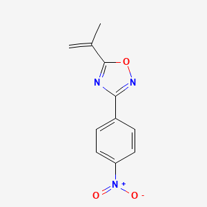 molecular formula C11H9N3O3 B1421224 3-(4-Nitrophenyl)-5-(prop-1-en-2-yl)-1,2,4-oxadiazole CAS No. 1033202-00-4
