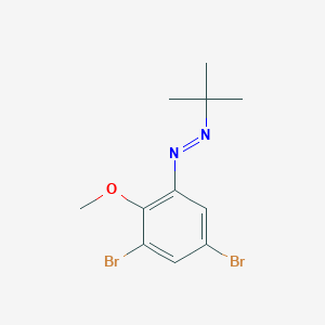 Diazene, (3,5-dibromo-2-methoxyphenyl)(1,1-dimethylethyl)-