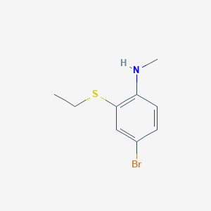 Benzenamine, 4-bromo-2-(ethylthio)-N-methyl-