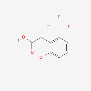 molecular formula C10H9F3O3 B1421227 2-(2-甲氧基-6-(三氟甲基)苯基)乙酸 CAS No. 1017779-10-0