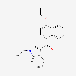 molecular formula C24H23NO2 B14212270 (4-ethoxynaphthalen-1-yl)(1-propyl-1H-indol-3-yl)methanone CAS No. 824960-95-4